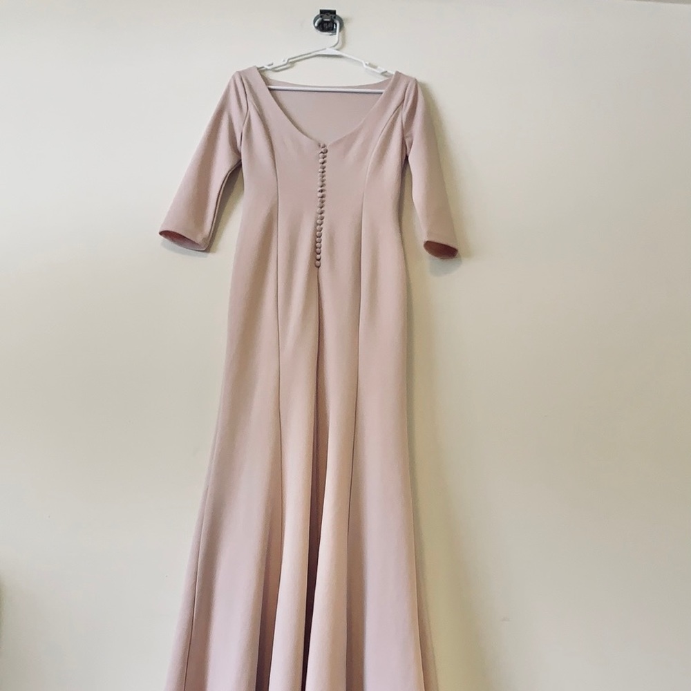 Lulu’s Button Back Blush Gown